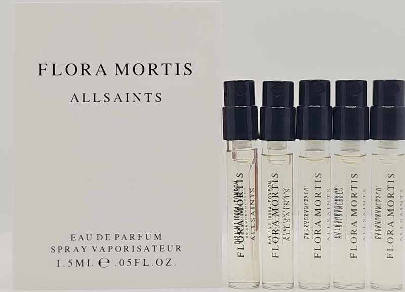 5 AllSaints Flora Mortis Eau de Parfum Sample Vials – 1.5ml Spray Ghbb Trading