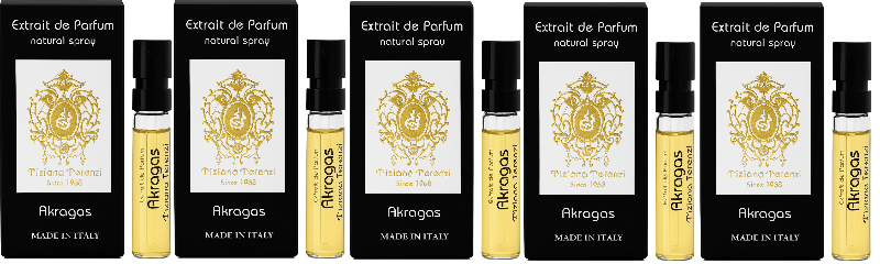 Lot of 5 Tiziana Terenzi AKRAGAS Extrait de Parfum 1.5ml Spray Vials – Unisex Niche Perfume Sample Ghbb Trading