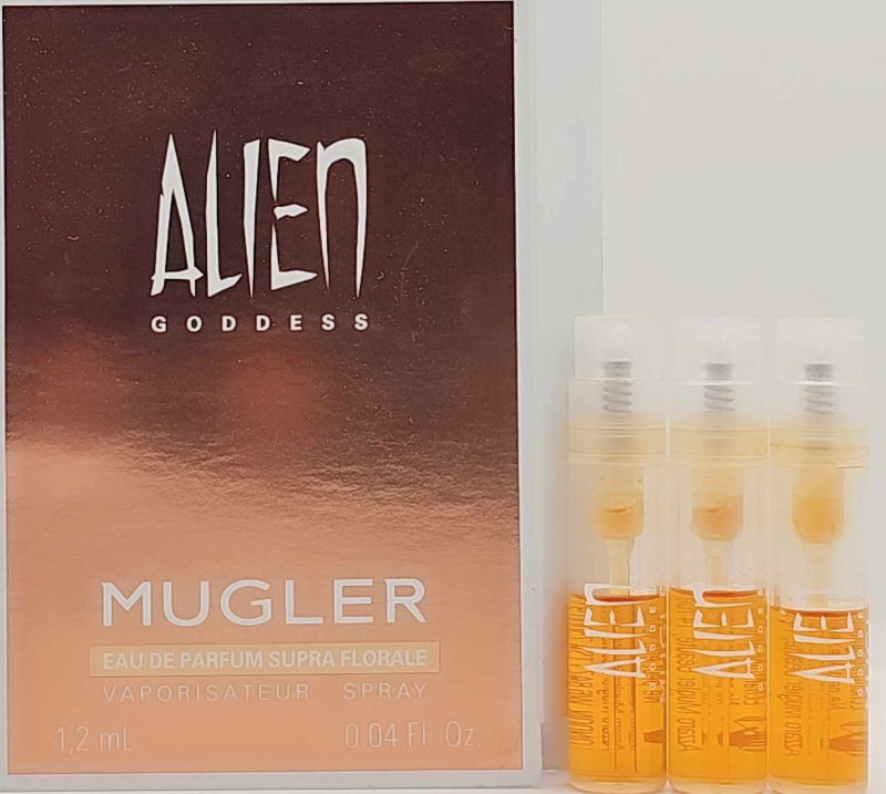 Lot of 3 MUGLER Alien Goddess Supra Florale EDP 1.2ml spray samples – mini perfume set by GHBBFashion