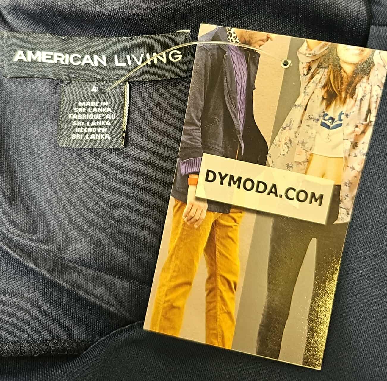 American Living Elegant Navy Dress – Size 4 – Made in Sri Lanka – Fast & Free Shipping by Ghbb Trading