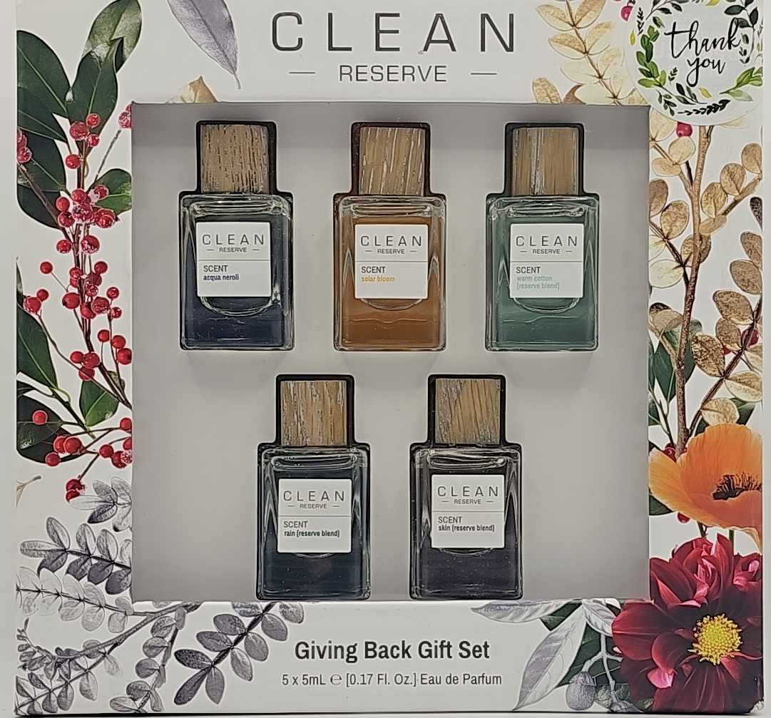 CLEAN Reserve Giving Back Gift Set with 5 mini Eau de Parfum bottles Ghbb Trading