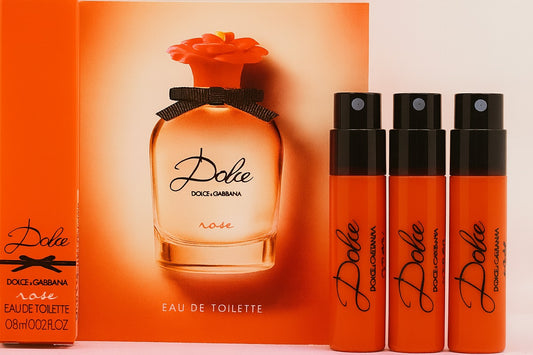 Lot of 3 Dolce & Gabbana Dolce Rose Eau de Toilette 0.8ml Vial Spray Sample Ghbb Trading