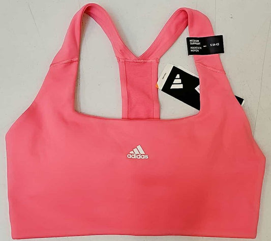  Adidas coral-pink women’s medium-support sports bra size small – activewear by Ghbb Trading