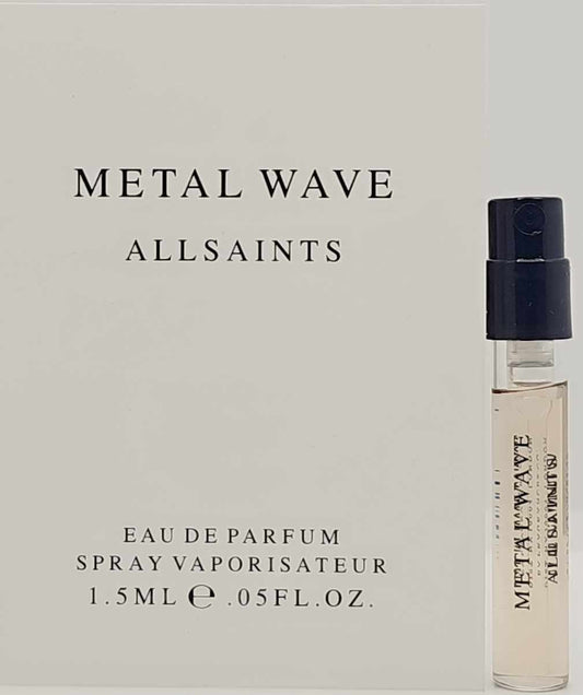 AllSaints Metal Wave Eau de Parfum 1.5ml spray sample – unisex woody perfume vial by Ghbb Trading

