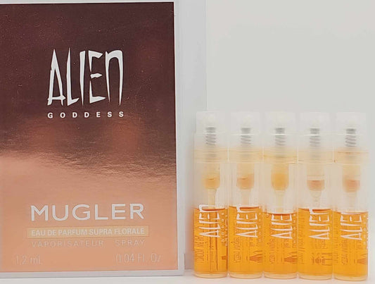 Lot of 5 MUGLER Alien Goddess Supra Florale 1.2ml EDP spray samples – fast free shipping by Ghbb Trading